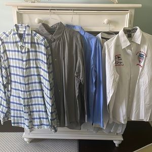 5 Men’s shirts XL, various designer brands- $12 for 5 shirts